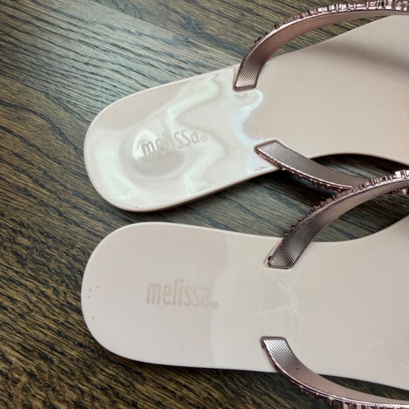 Melissa Harmonic Elements Flip Flop Sandals - Rose Gold (8) - Picture 3 of 5